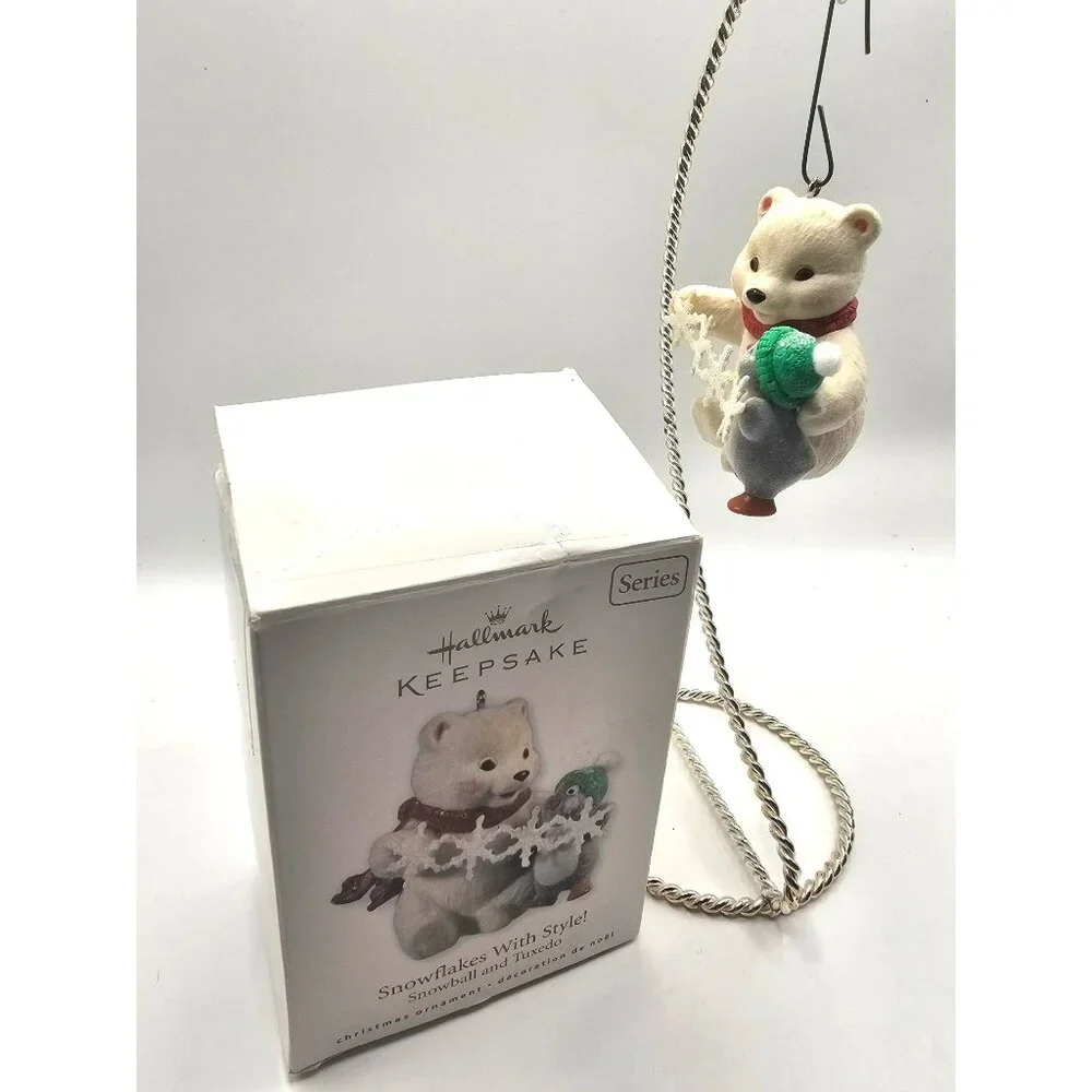 Hallmark Keepsake 2010 Snowflakes With Style Ornament -‎ Snowball & Tuxedo